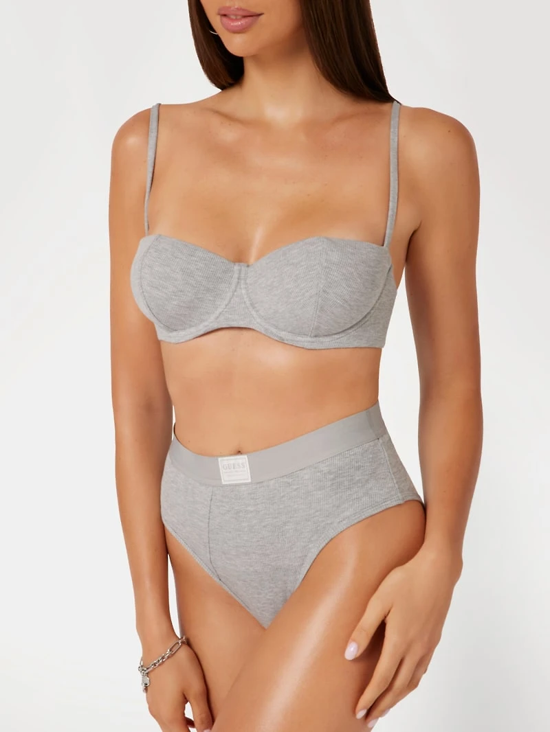 Eco Tessa Rib High-Waist Brazilian Panty