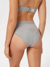 Eco Tessa Rib High-Waist Brazilian Panty