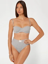 Eco Tessa Rib High-Waist Brazilian Panty