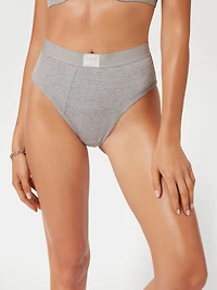 Eco Tessa Rib High-Waist Brazilian Panty
