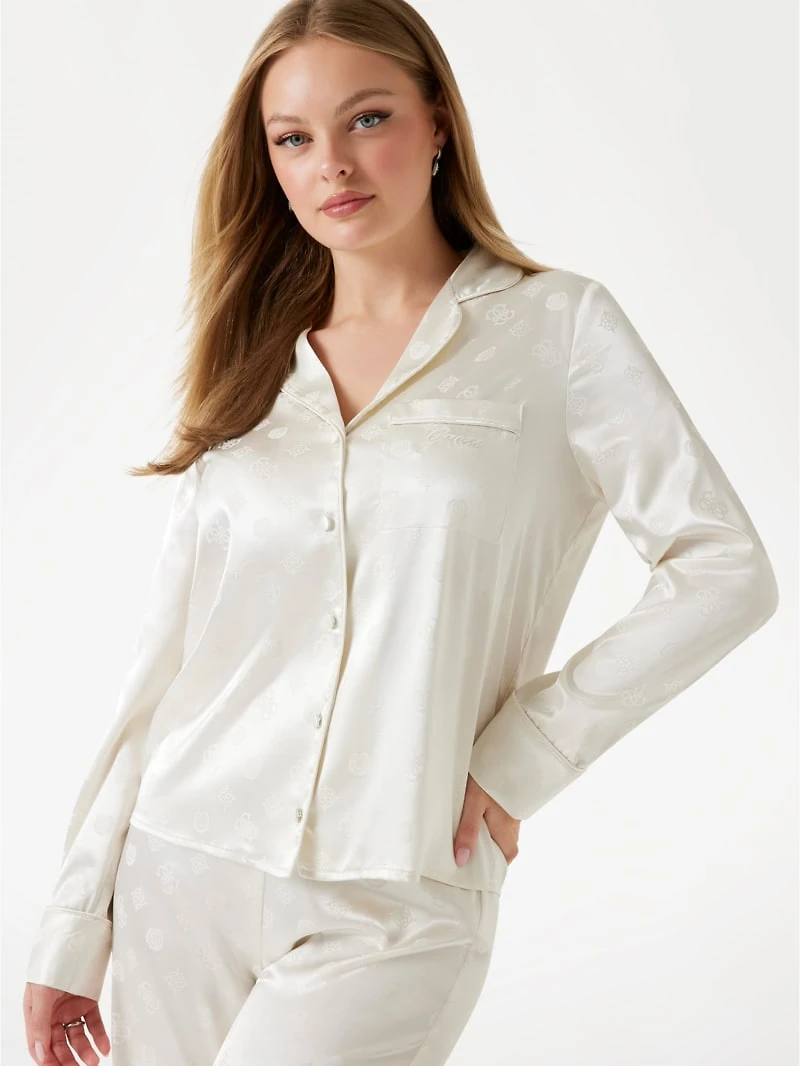 Eco Syvlie Peony Top and Pants PJ Set