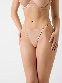 Isa rhinestones thong