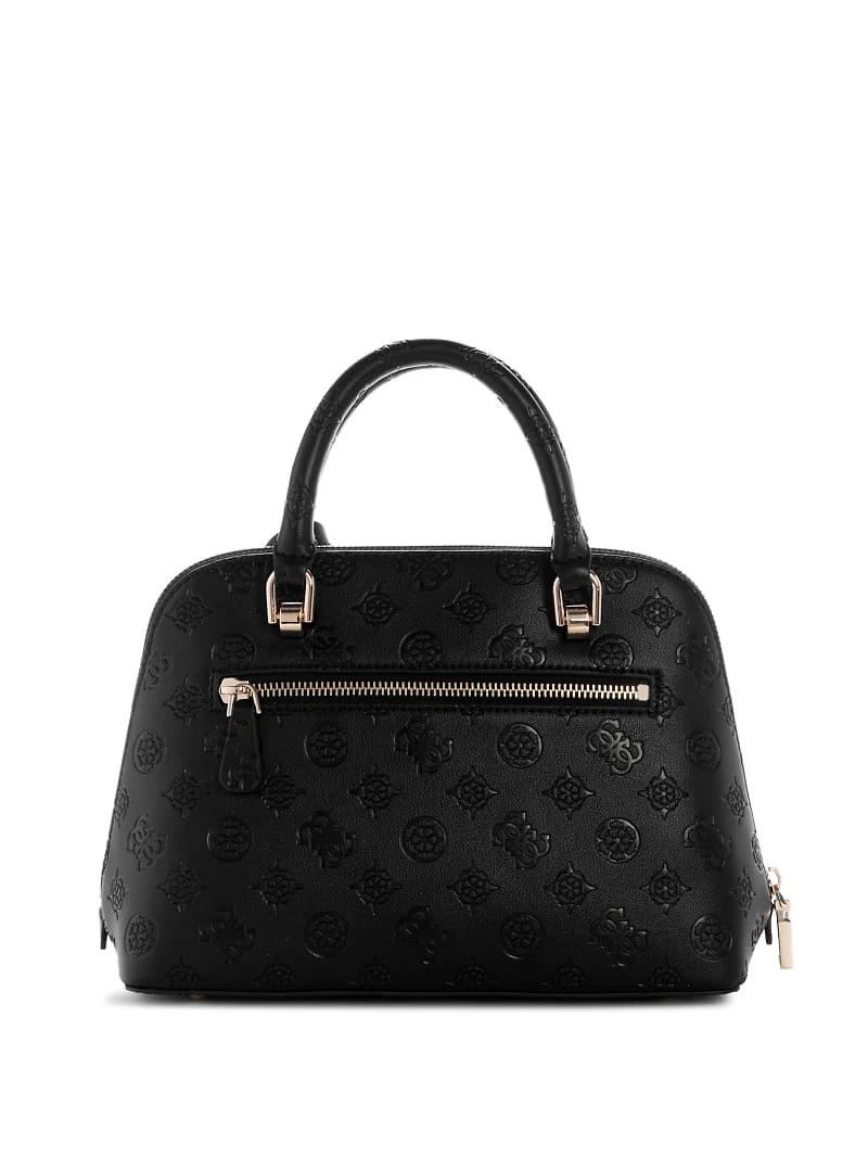 Dita Debossed Peony Dome Satchel
