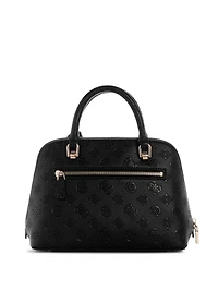 Dita Debossed Peony Dome Satchel