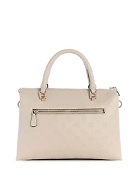 Dita Multi Comp Debossed Peony Satchel