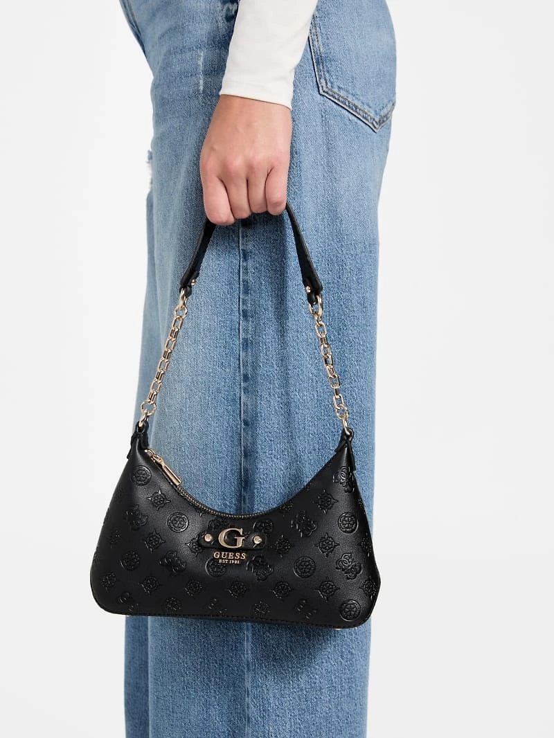 Dita Debossed Peony Shoulder Bag