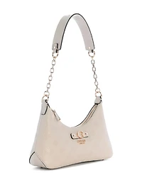 Dita Debossed Peony Shoulder Bag