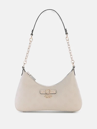 Dita Debossed Peony Shoulder Bag