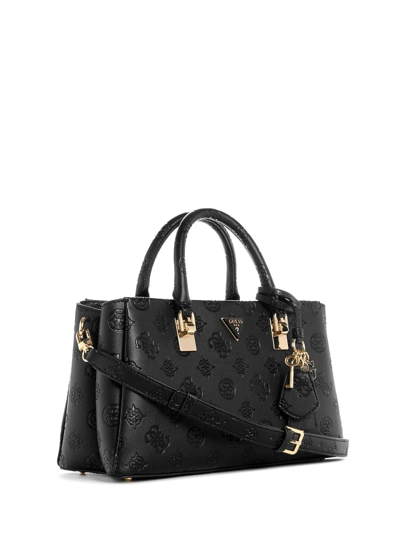 Tisha Debossed Peony Girlfriend Satchel