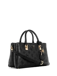 Tisha Debossed Peony Girlfriend Satchel