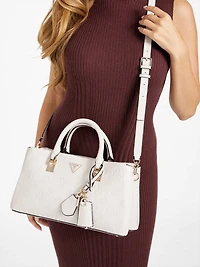 Tisha Debossed Peony Girlfriend Satchel