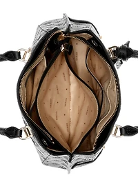 Zarela Debossed Luxury Satchel