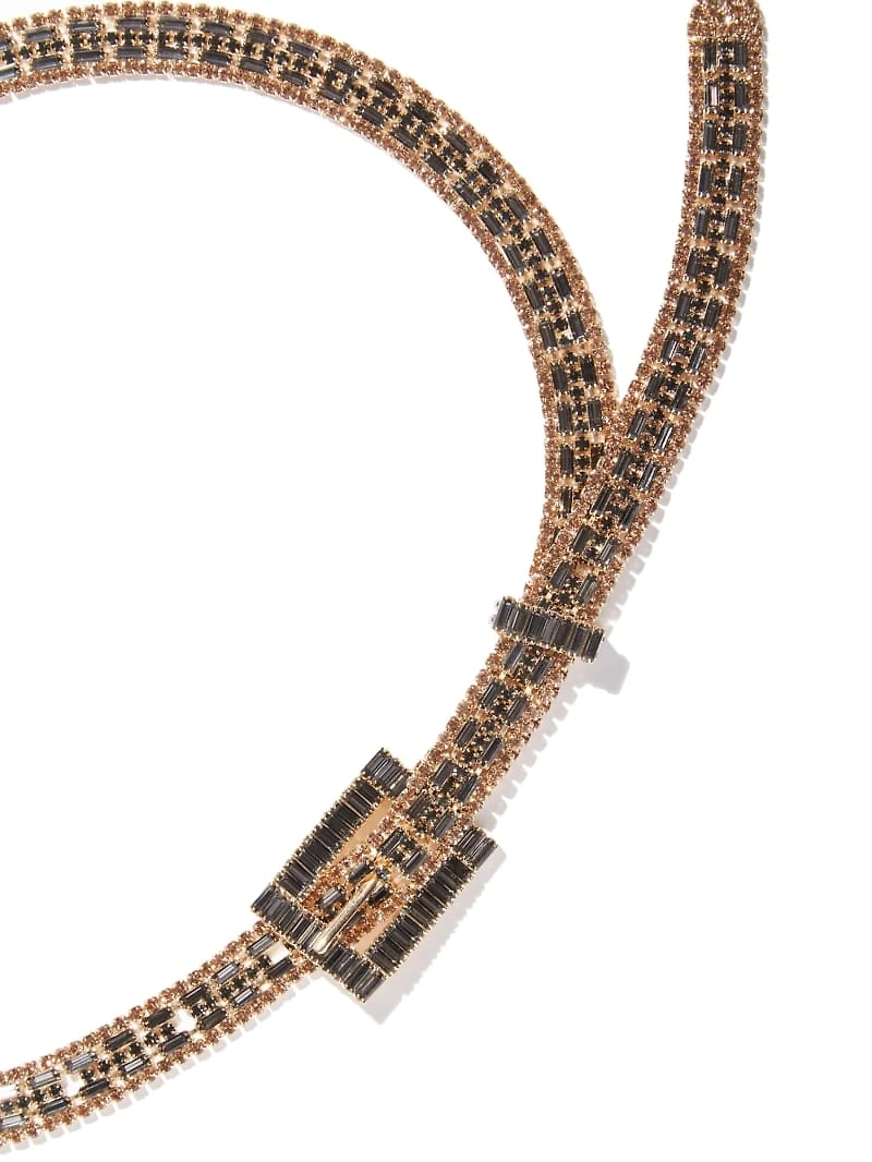 Two-Tone Rhinestone Belt