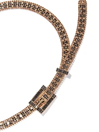 Two-Tone Rhinestone Belt