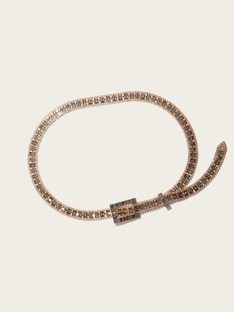 Two-Tone Rhinestone Belt