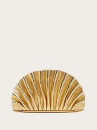 Shelly Metallic Leather Clutch