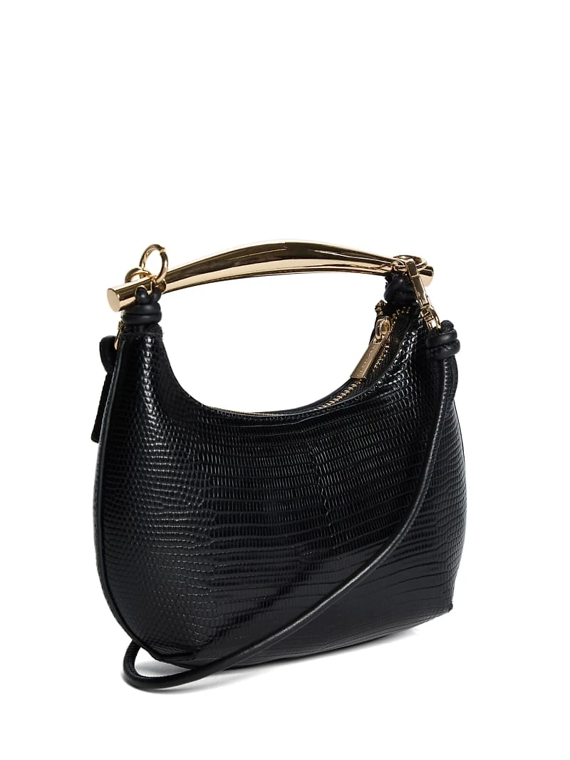 Victoria Leather Mini Hobo Bag