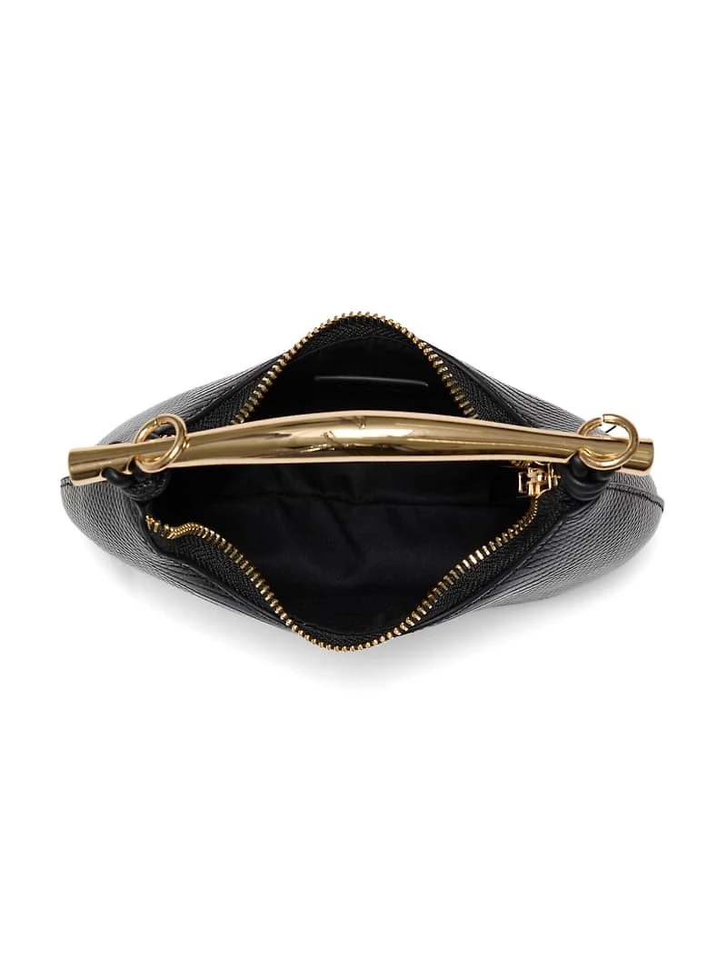 Victoria Leather Mini Hobo Bag