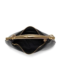 Victoria Leather Mini Hobo Bag