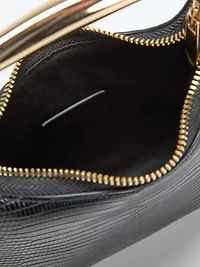 Victoria Leather Mini Hobo Bag