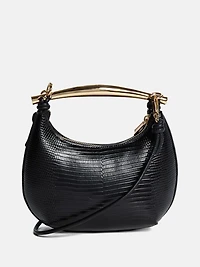 Victoria Leather Mini Hobo Bag