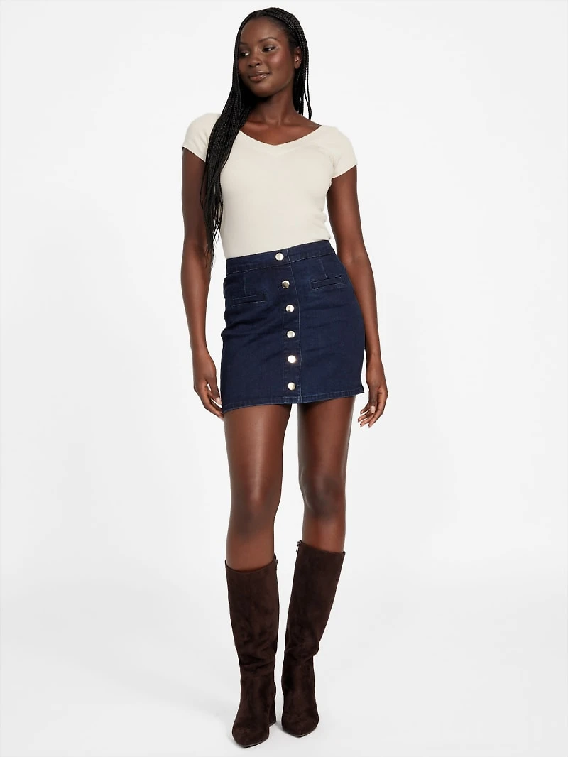 Eco Lucianna Mini Denim Skirt