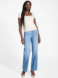 Victoria High-Rise Straight Jeans