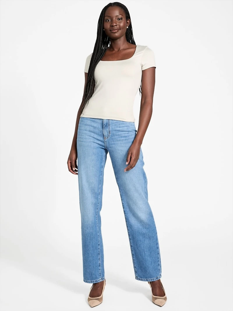 Victoria High-Rise Straight Jeans