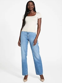 Victoria High-Rise Straight Jeans
