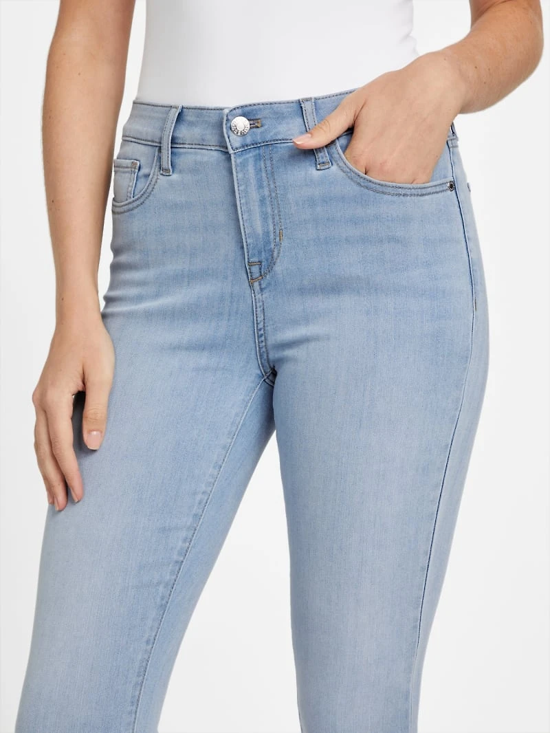 Eco Carina Mid-Rise Bling Pocket Skinny Jeans