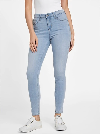 Eco Carina Mid-Rise Bling Pocket Skinny Jeans