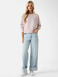 Mitzel Rhinestone Logo Crewneck