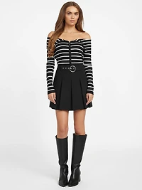 Andy Foldover Striped Sweater