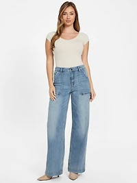 Eleanna High-Rise Wide Carpenter Jeans