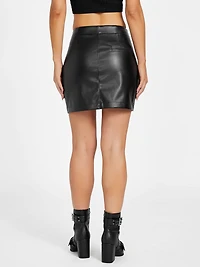 Federica Faux-Leather Skirt
