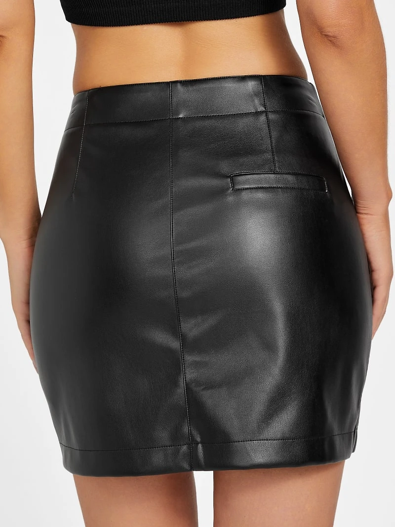 Federica Faux-Leather Skirt