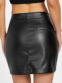 Federica Faux-Leather Skirt