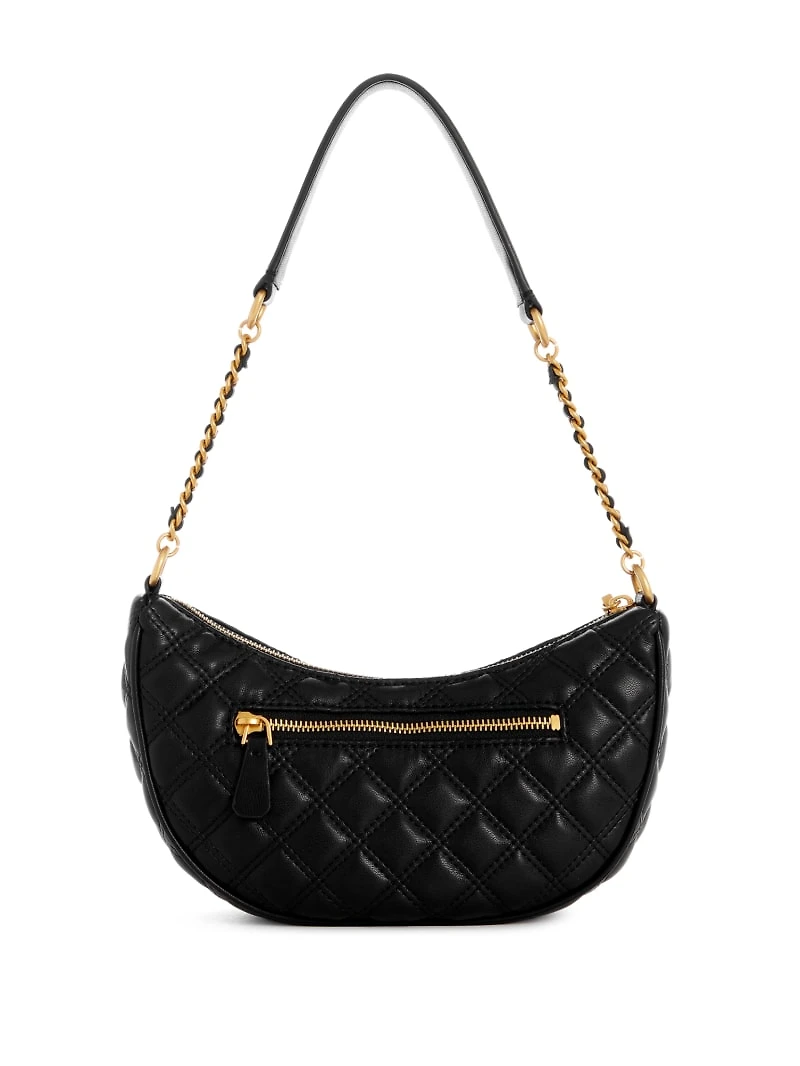Giully Quilted Top-Zip Shoulder Bag