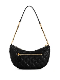 Giully Quilted Top-Zip Shoulder Bag
