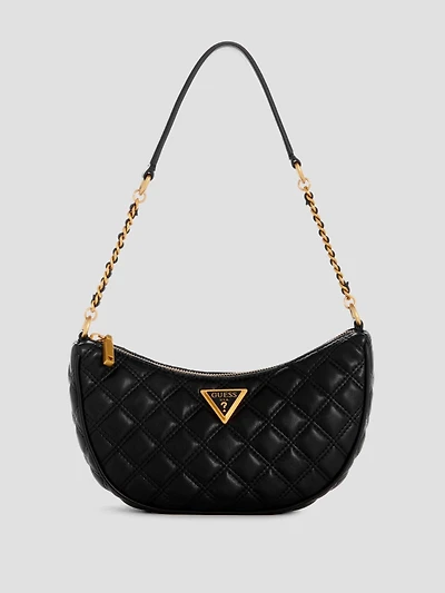 Giully Quilted Top-Zip Shoulder Bag