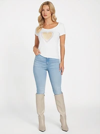 Eco Loren Glitter Heart Tee