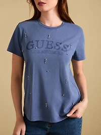 Wren Crewneck Rhinestone Tee