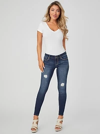 Sienna Curvy Mid-Rise Skinny Jeans