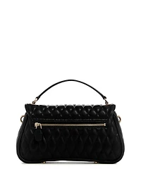 Valla Faux-Leather Quilted Crossbody