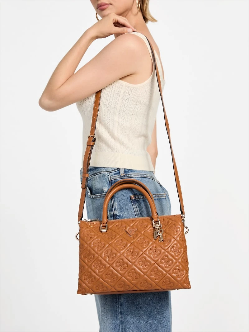 Eco Adelasia Quilted Logo Satchel