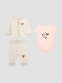 Bear Bodysuit and Sweat Set (0-12M)