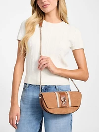 Erenia Suede Striped Convertible Crossbody