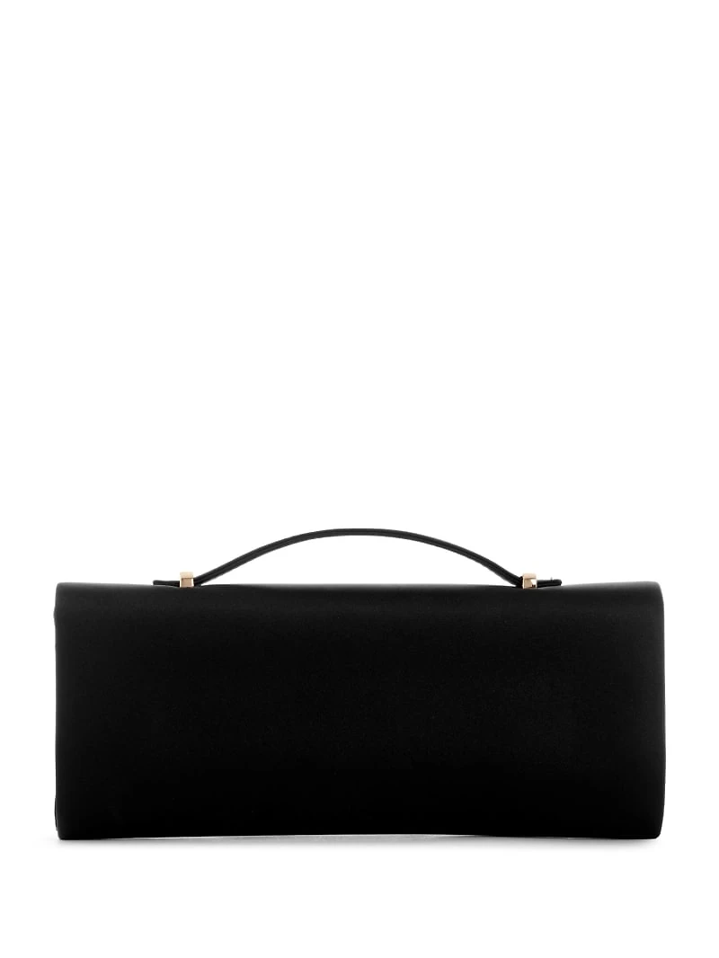 Zalina Satin Top-Handle Clutch