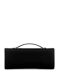 Zalina Satin Top-Handle Clutch