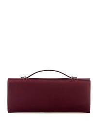 Zalina Satin Top-Handle Clutch